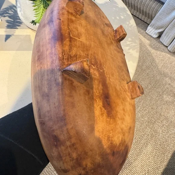 Vintage wooden dough bowl